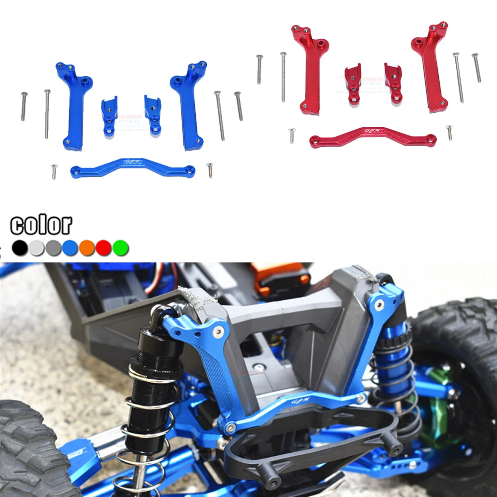 

GPM TRAXXAS 1/10 MAXX 4S 89076-4 Monster TRUCK metal Aluminum porous position adjustable front shock absorber mount fixed seat