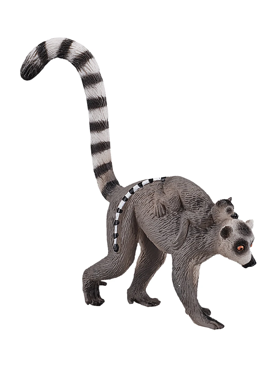 Кошачий лемур с детёнышом на спине Mojo Animal Planet M |