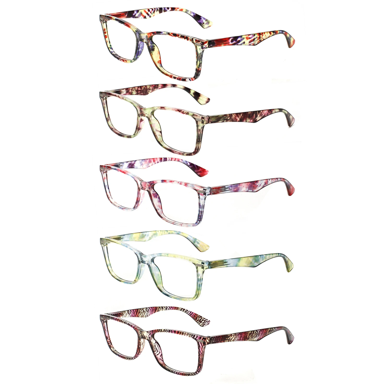 

Женские Модные прямоугольные очки HENOTIN с металлическими петлями, Рецептурные очки HD, портативные мужские очки для чтения с диоптриями 0-+ 600