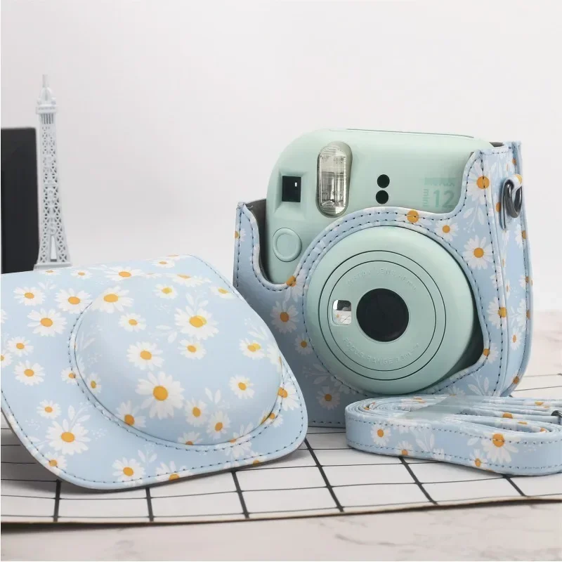 Универсальный чехол из искусственной кожи для камеры Instax Mini 12/11/9/8 сумка через