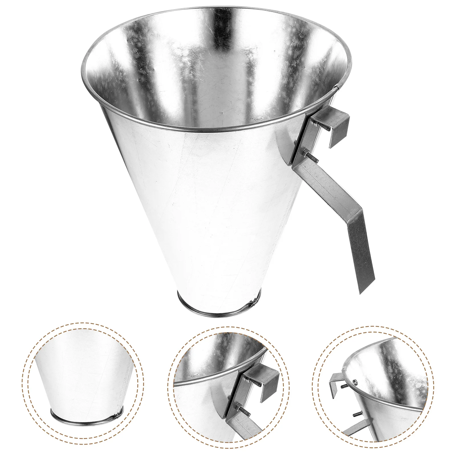 

Kill Chicken Cone Metal Bleeding Funnel Stainless Steel Cone-shaped Filter Goose-killing Used