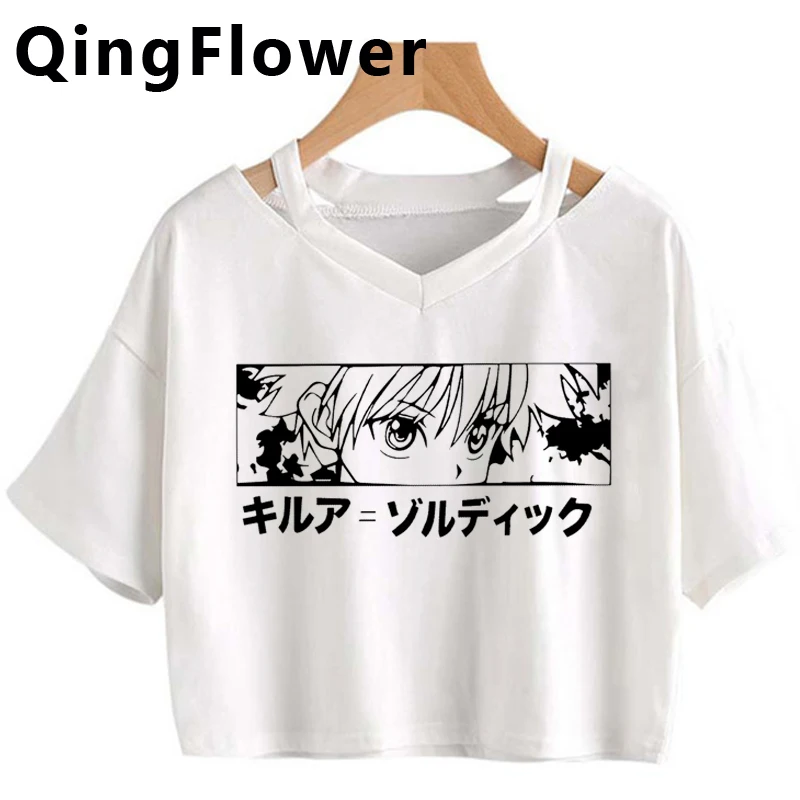 Kawaii Hunter X футболка с изображением охотника Женская забавная мультяшная Милая