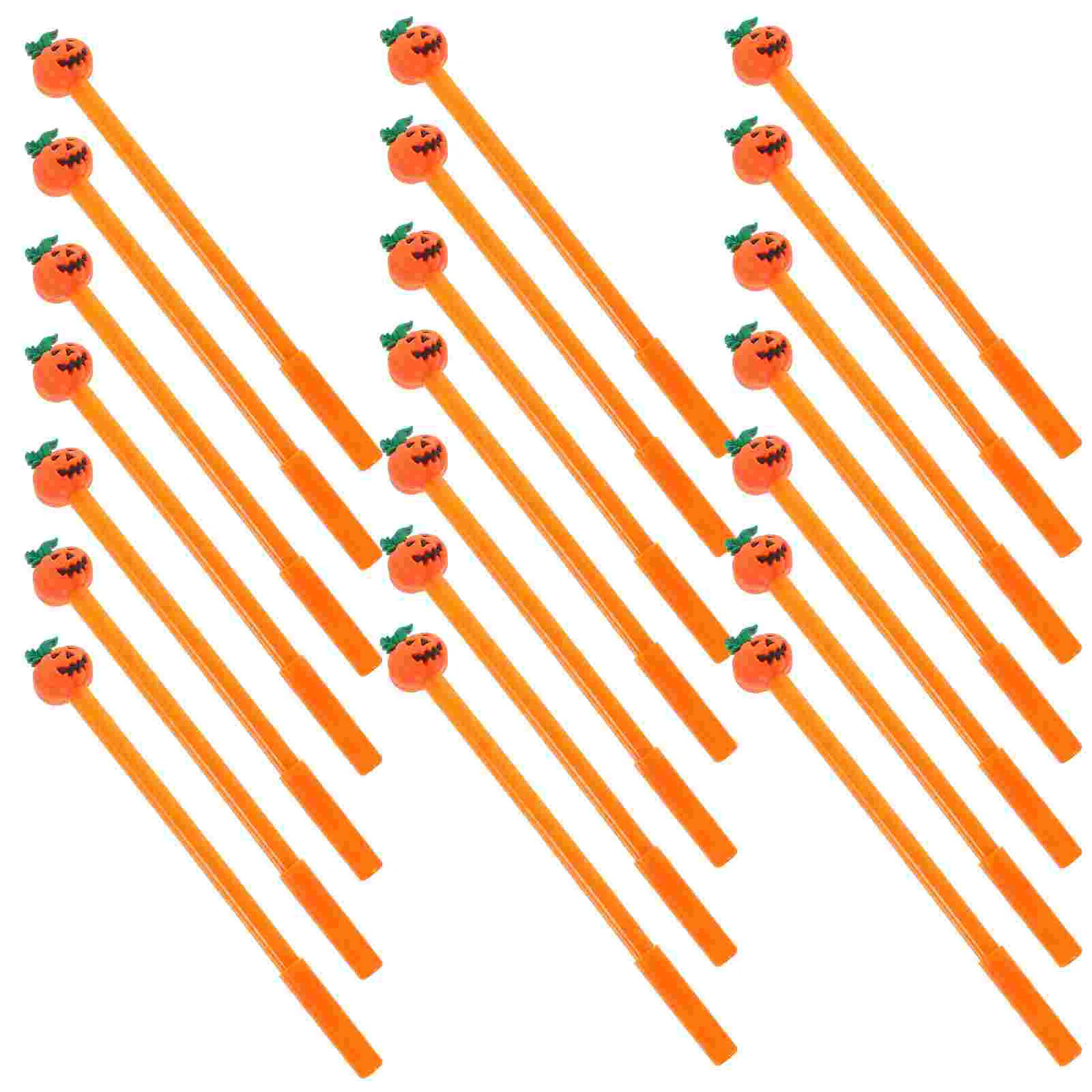 

30pcs Cartoon Pumpkin Pens Halloween Gel Ink Pens Office Signature Pens Halloween Party Gifts