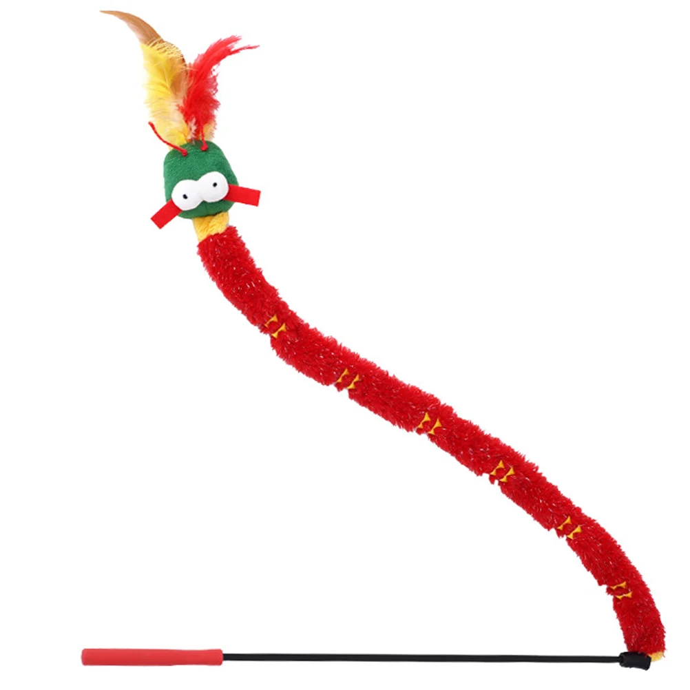 

Cat Teaser Toy Stick Wand Christmas Interactive Toys Pp for Kittens Indoor Cats
