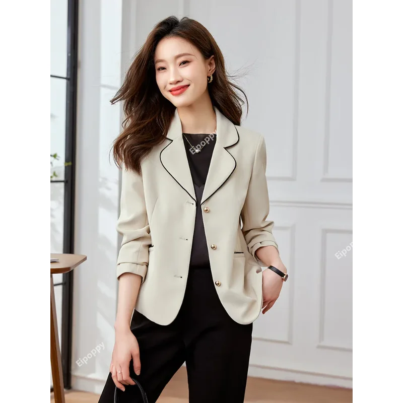 Повседневный Женский блейзер новинка 2024 модная Высококачественная однобортная