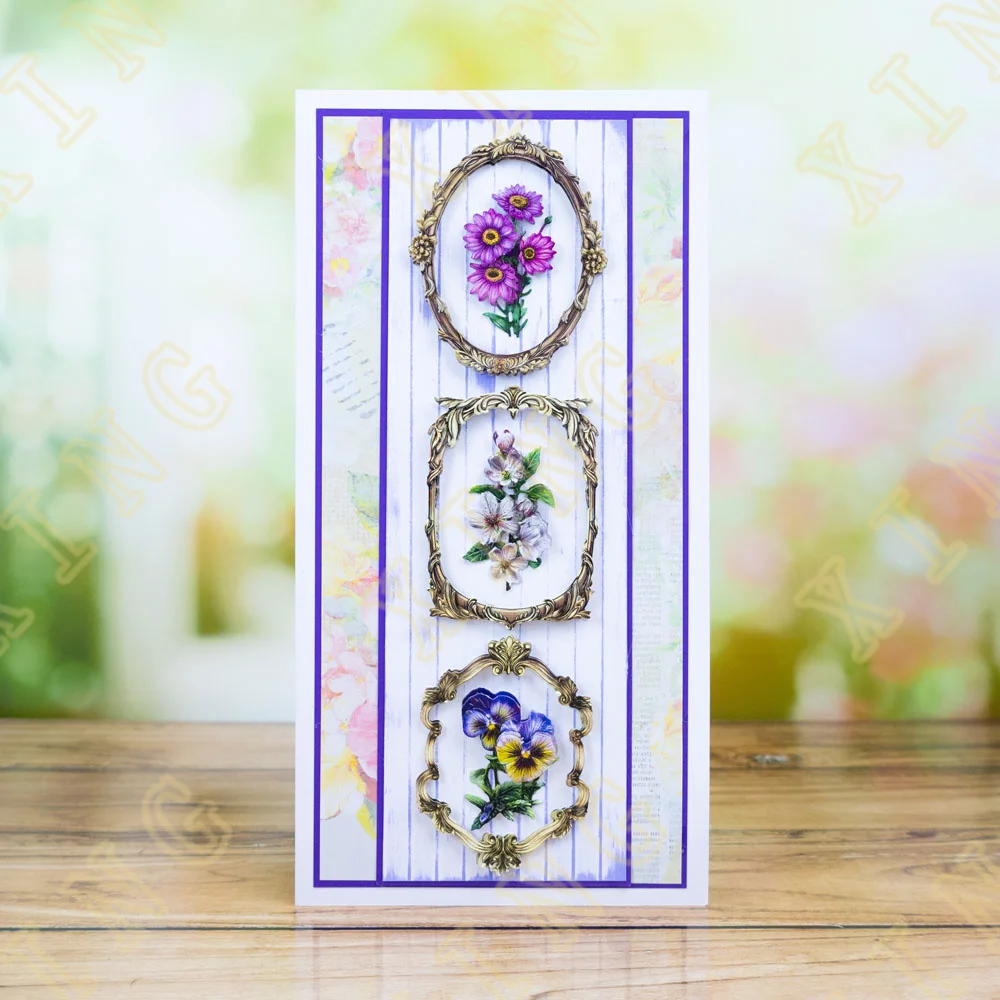 Цветочный фьюжн маленькие пионы цветы вырезанные штампы ремесло тиснение