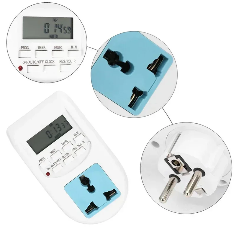 Цифровой таймер розетка 50 Гц программируемое время с еженедельным электронным