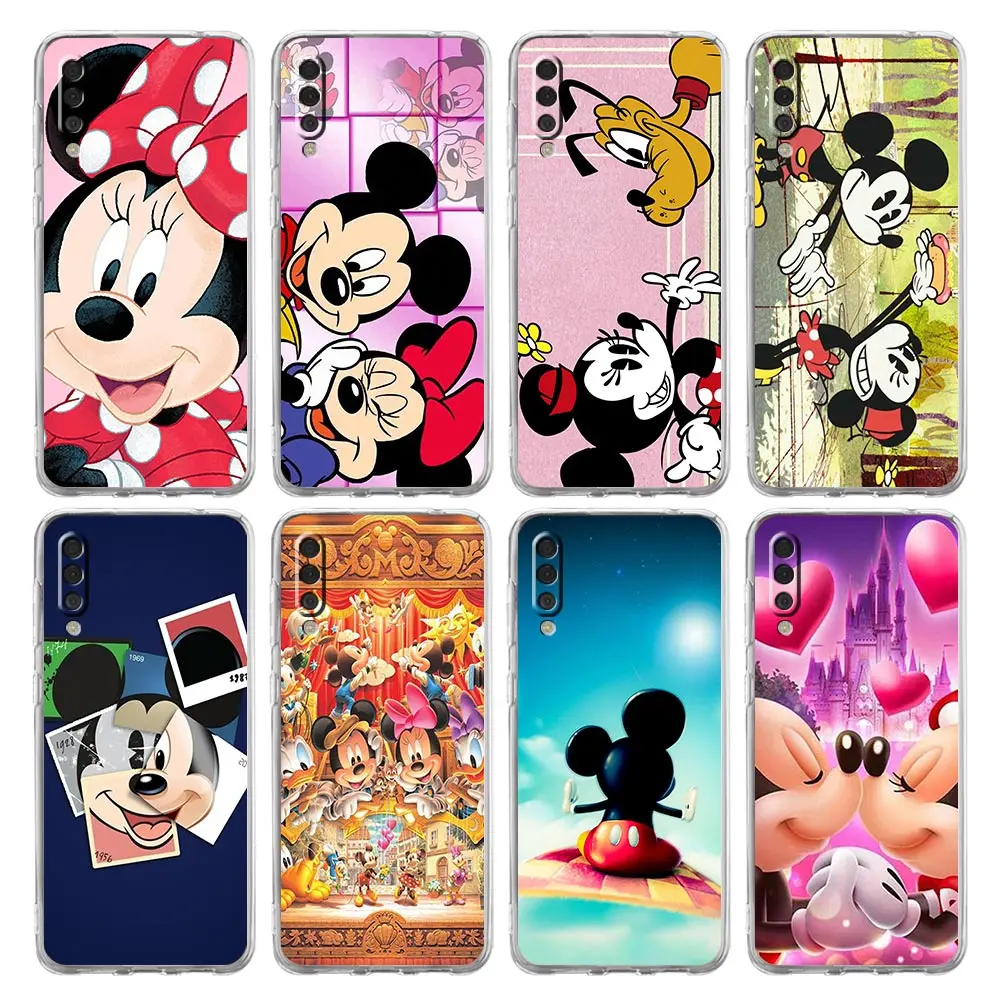 

Mickey minnie Disney mouse Case for Samsung Galaxy A50 A70 A30 A40 A10 A20 A01 A20s A20e A10s Transparent Soft Cover Coque