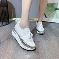 women tassel bowtie loafers woman slip on sneakers ladies soft pu leather sewing flat platform female shoes 2022 zapatos mujer