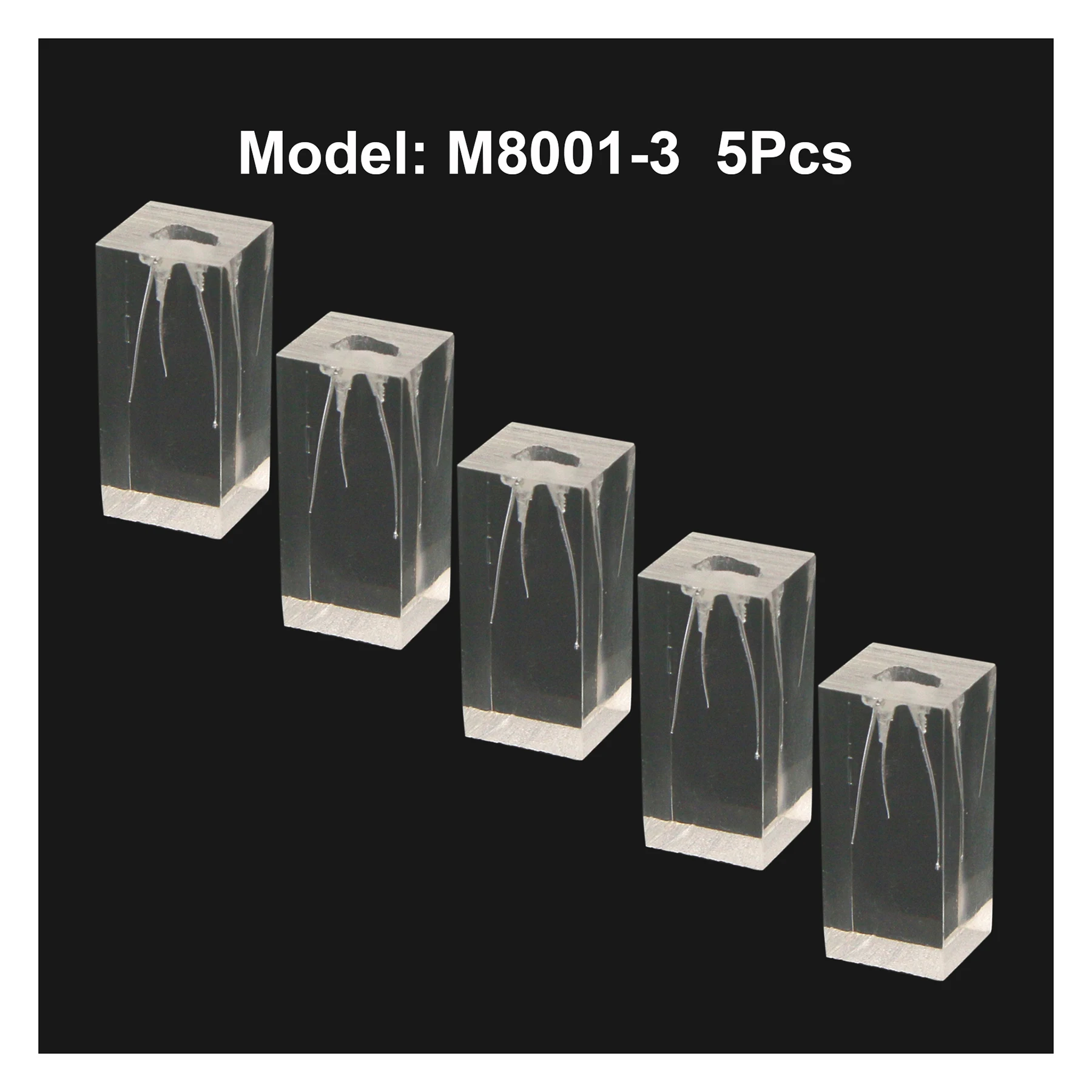 

5Pcs Dental Endodontic Endo Training Block Teeth Model Endodontic 3pc Root Canal Model M8001-3 For Rotary Files Practice Study