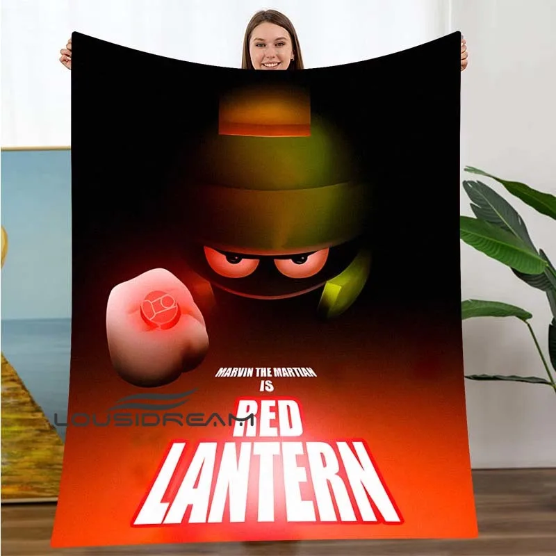 

Marvin The Martian 3D Printing Plush Blanket Cartoon Anime Flannel Blanket Boys Girls Love Nap Blanket Bath Towel Blanket