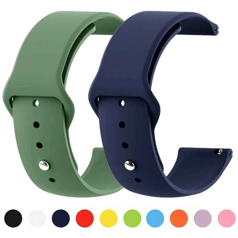 

Silicon Wrist Band Watchband 20mm 22mm for For Xiaomi Huami Amazfit Bip U S PRO Strap Band For Amazfit GTS gts2e Bracelet