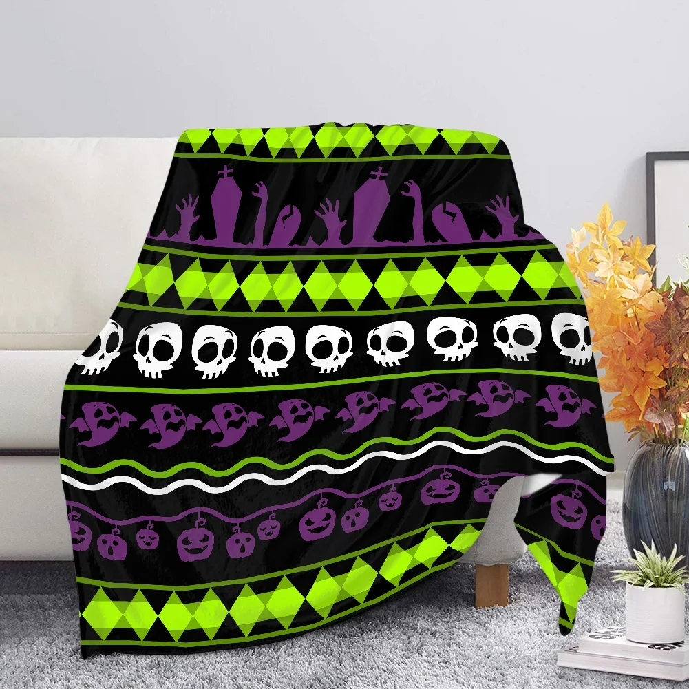 

Upetstory Teenage Sherpa Fleece Blankets Skull Ghost Adult Travel/Home Warm Plush Blanket Bedroom Soft Throw Bedspread Coberdrom