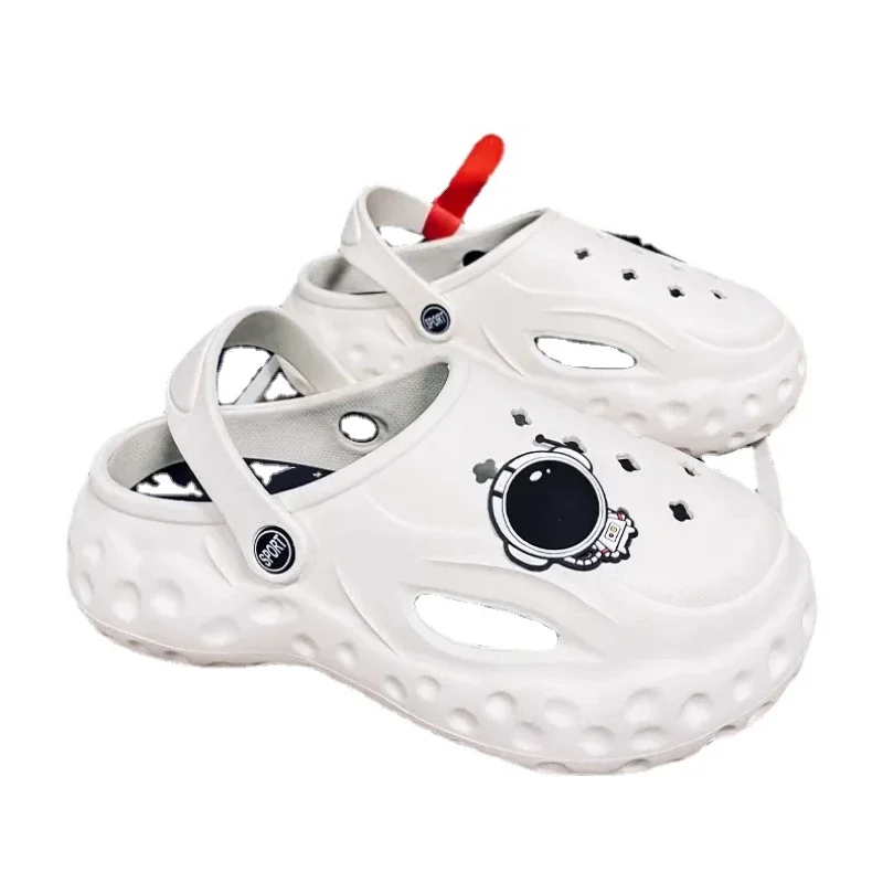

Mo Dou Scandals for Women 2023 Summer New EVA Thick Sole Non-slip Home Slippers Punk Style Rhinestone Chain DIY Wearable