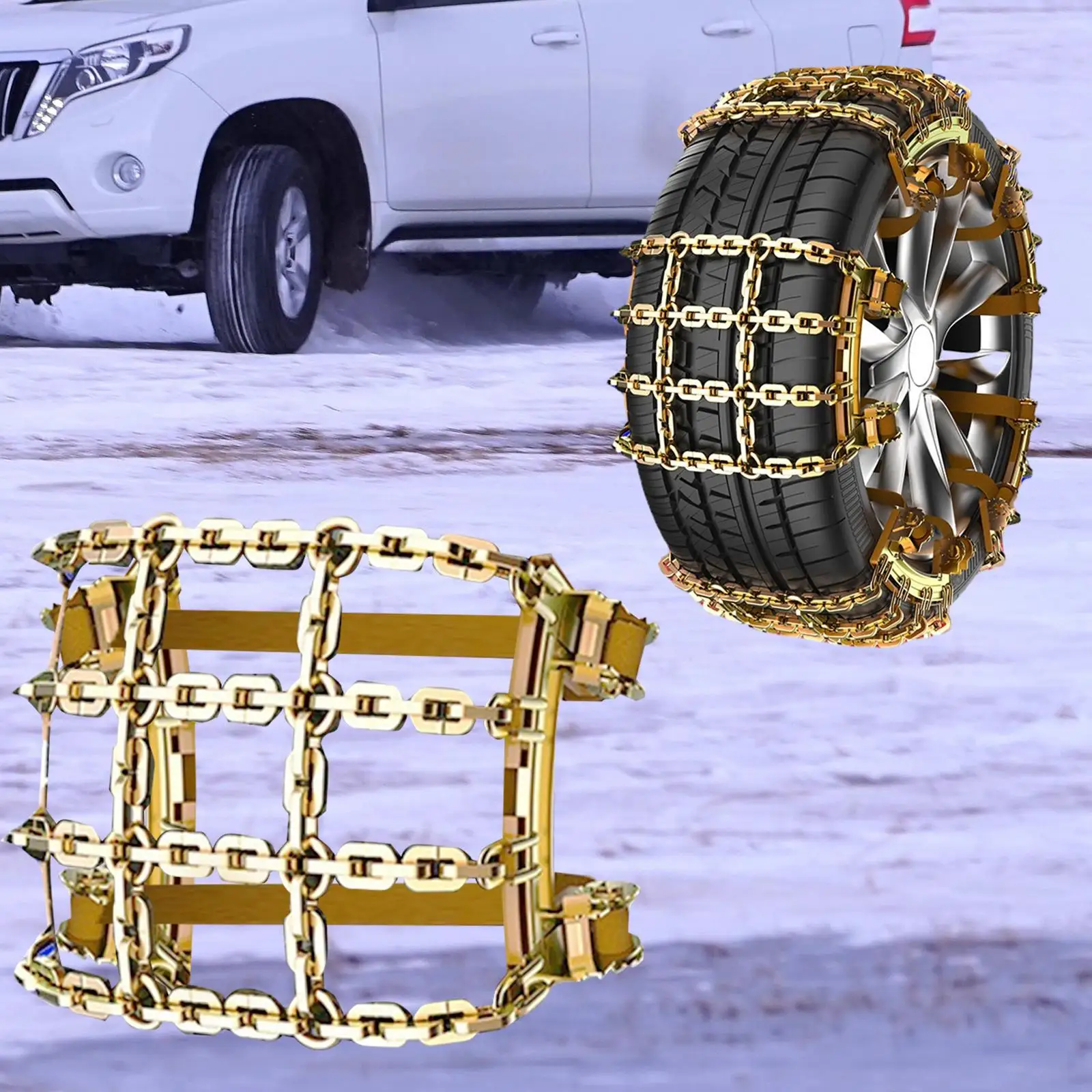 Снежная цепь автомобильная на колесо автомобильные аксессуары аварийная