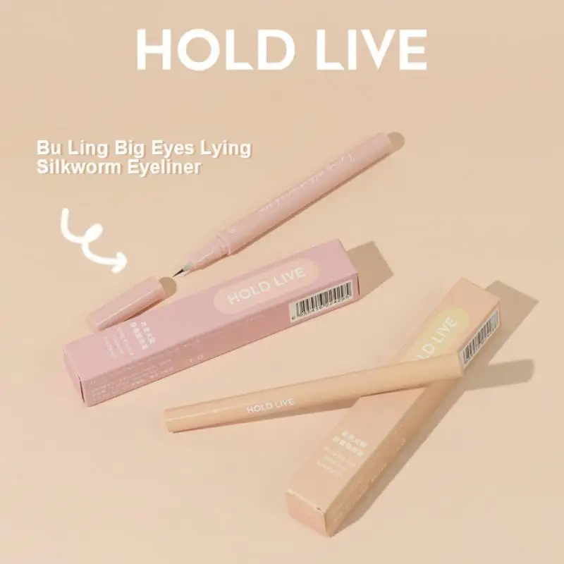 

HOLD LIVE Silkworm Eyeliner Pen Quick-drying Waterproof Longlasting Liquid Eye Liner Makeup Tool Highlighter Women Cosmetics
