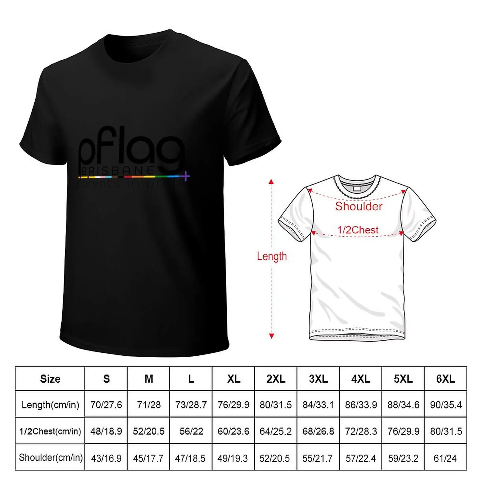 Фото PFLAG BRISBANE LOGO T-Shirt Holiday All Match T-Shirt №2