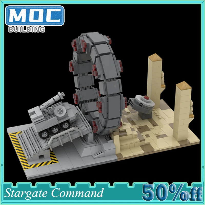

MOC High Ech Space Stargate Command Model DIY Assembling Building Block Travel Toy Set Boys Children's Gifts