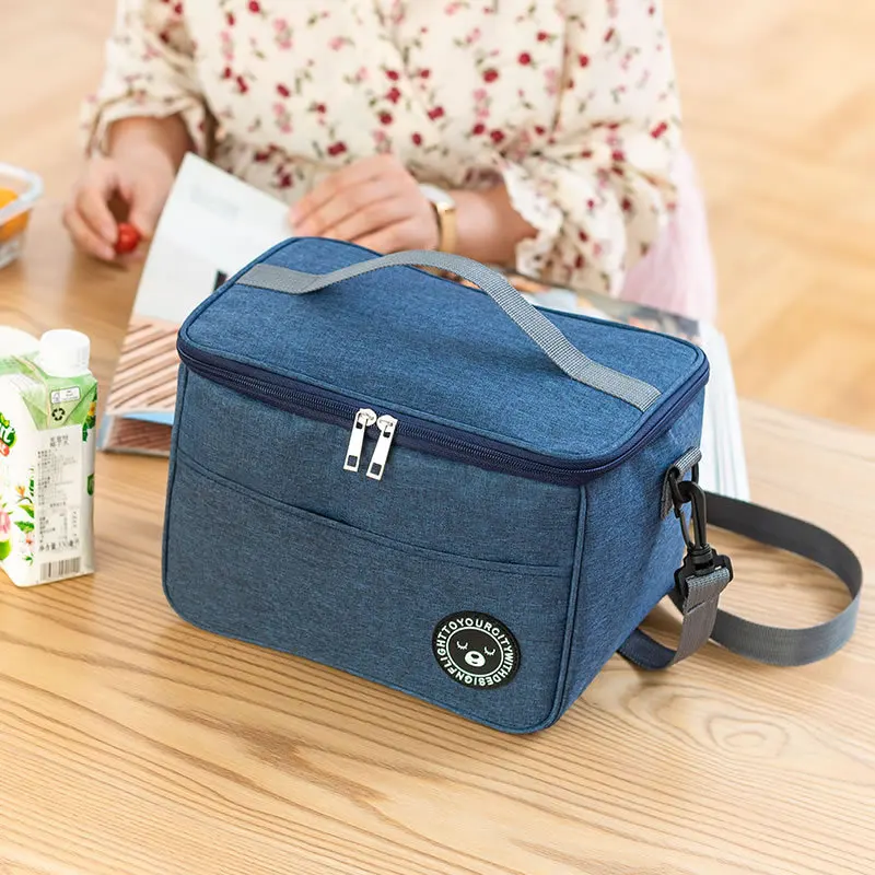 

Portable Lunch Box Bags Aluminum Foil Thickened Insulation Dirt Resistant Outdoor Big Bento Meal Bag Storage Accessories