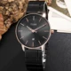 Fashion Top Brand TOMI Quartz Watch Full Steel Watches Male Simple Dial Automatic Date Casual Clock Men Women relogio masculino Other Image