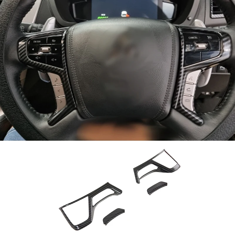 

Для Mitsubishi Pajero/Montero/Shogun Sport 2019-2023 интерьер автомобиля украшение на руль крышка отделка рамка наклейка аксессуары