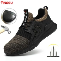 men and women work shoes men safety shoes steel toe shoes air safety boots puncture proof work sneakers breathable shoes