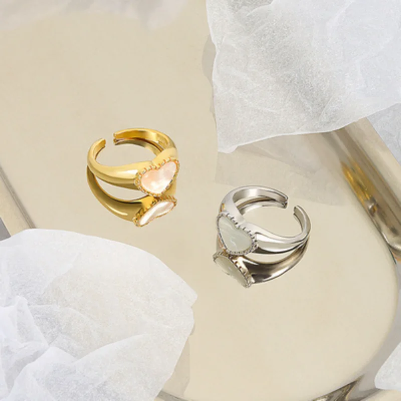 

Модное и минималистичное кольцо в виде ракушки с регулируемым отверстием в стиле ретро Instagram для женщин кольцо аксессуары