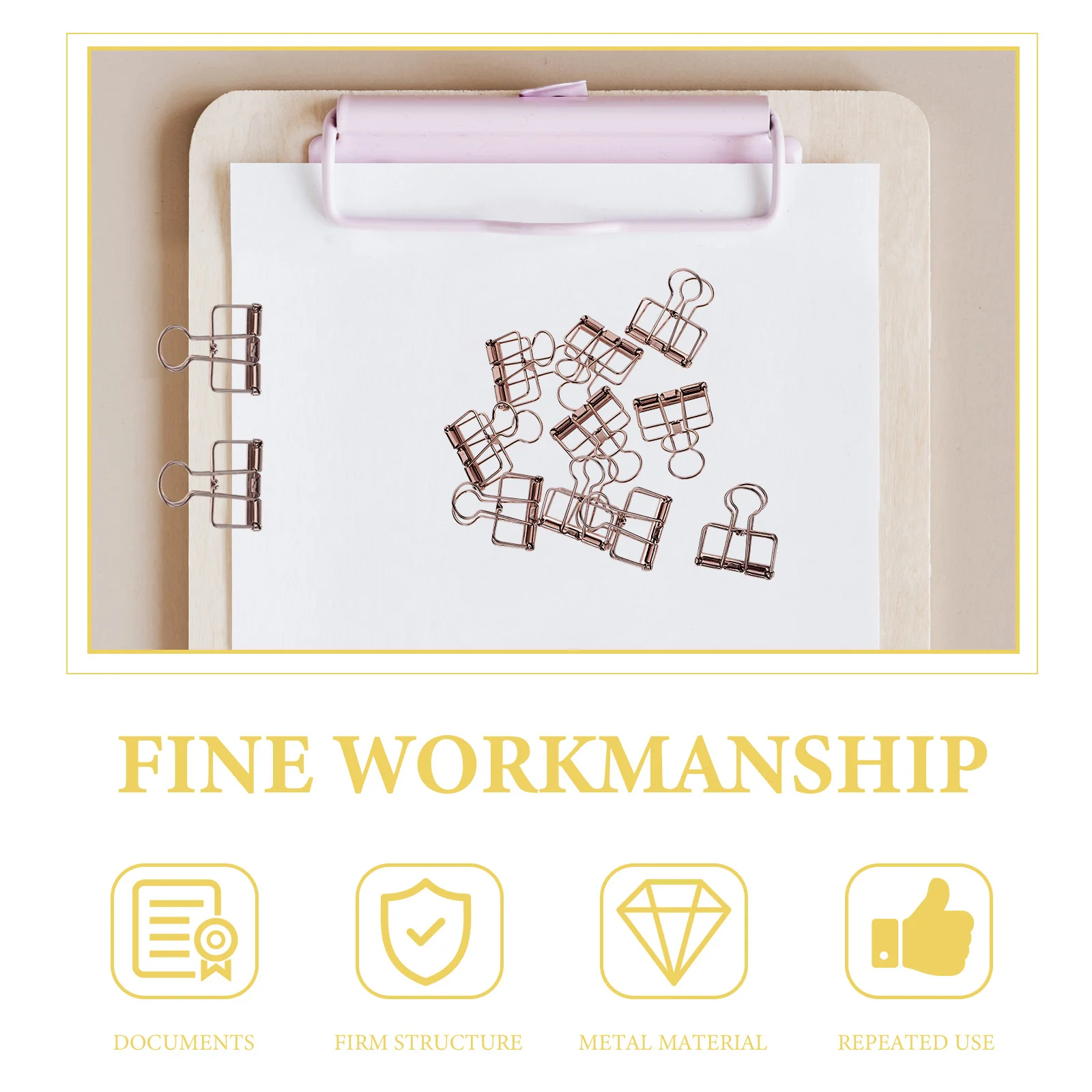 10 шт. металлические зажимы для документов книг винтажные скрепки бумаг из сплава