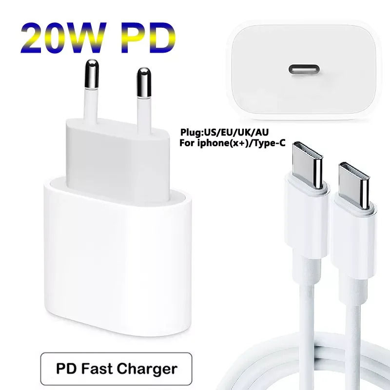 

PD20W charger AU/UK/US/EU plug PD3.0 quick charge mobile phone charge phone charger adapt in a variety of models for iPhone13 12