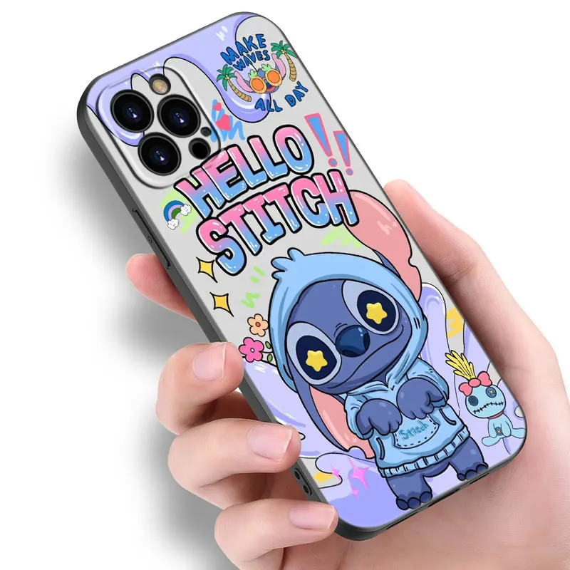 Милый чехол для телефона с изображением Лило Стича ангела Apple iPhone 16 15 Pro Max 14 13 12 Mini