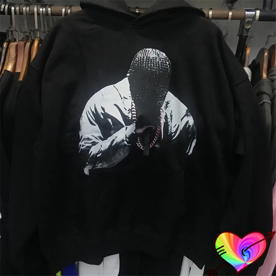 

2022 Black Los Angeles Kanye West Hoodie Men Women High Quality Sunday Service Concert Sweatshirts Double Graphic Ye Hoodie