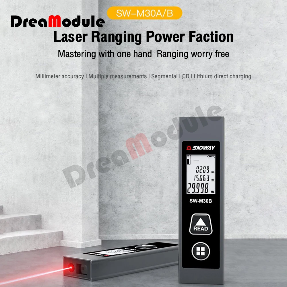 

Дальномер лазерный SNDWAY, дальность 0,05-30 м