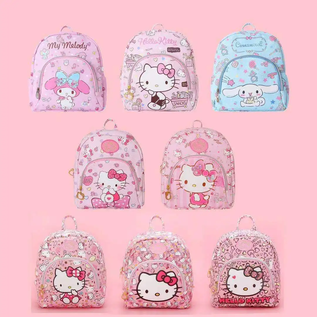 

Sanrio Hello Kitty Cinnamoroll Melody Children's Schoolbag Cartoon Animation Fashion Leisure Backpack Girl Household Outdoor Bag