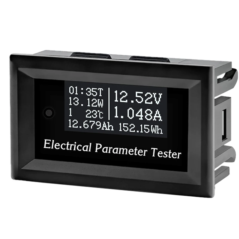 

DC Voltmeter Ammeter Panel,OLED Display Digital Multimeter DC 0-33V 3A Monitor Meter Gauge 12V 24V Battery Tester