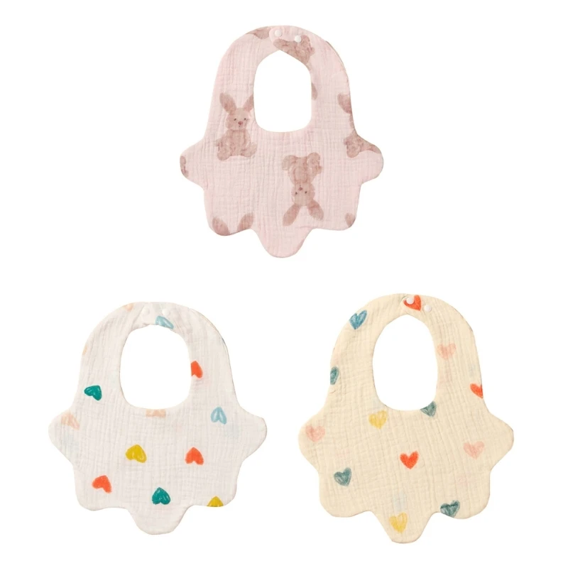 

Toddler Bib Drooling Bibs Baby Unisex Burp Cloth High Absorbent Thick Layer Bib