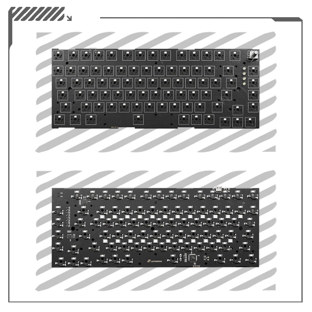

[Ghost Judges] CSTC75 RGB 75% Hot Swap Mechanical Keyboard Board Kit, PCB, VIAL Programming, Type-C Full RGB, Rotary Switch