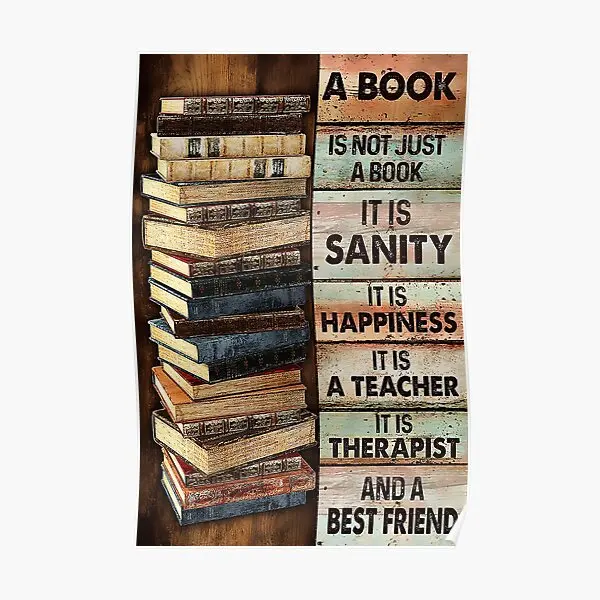 

Книга-это не просто плакат It Is Sanity, забавная комната, современный Декор для дома, картина для украшения стен, роспись, искусство без рамки