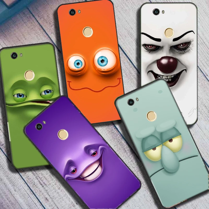 Чехол с забавным лицом для Huawei Nova, мягкие милые Мультяшные силиконовые чехлы для телефонов Huawei Nova Plus, чехол, оболочка, искусственные бамперы