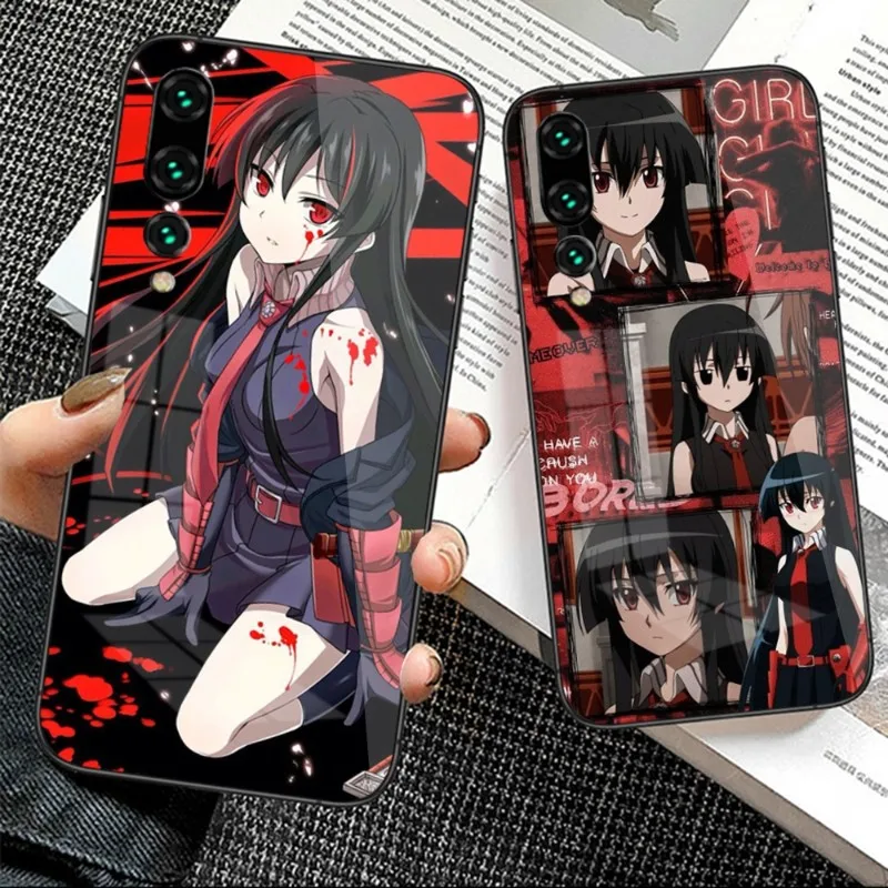 

Akame Ga Kill For Huawei P50 P40 P30 P20 Pro Mate 40 30 20 Pro Nova 9 8 7 PC Glass Phone Case Cover