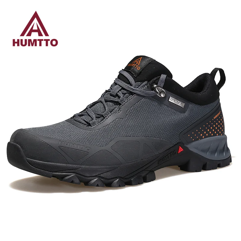 HUMTTO Hiking Shoes Men Mountain Trekking Outdoor Sneakers for Mens Breathable Climbing Camping Sports Luxury Designer Man Shoes