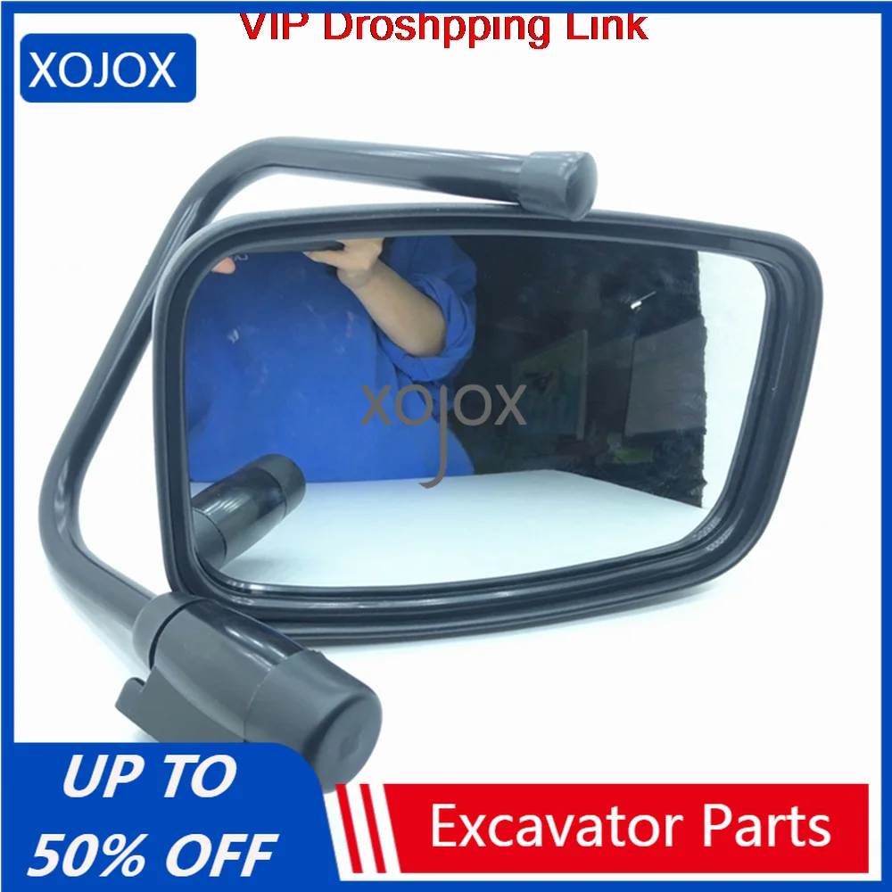 Зеркало экскаватора XOJOX для SANY SY DOOSAN DH DX HITACHI ZX HYUNDAI KOBELCO SK VOLVO EC зеркало заднего хода