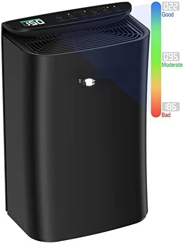 

Air Purifier for Home Large Room 1560 sq ft, PM2.5/PM10 Air Quality Monitor, H13 True HEPA Filter Remove 99.99% of Smoke, Dust,