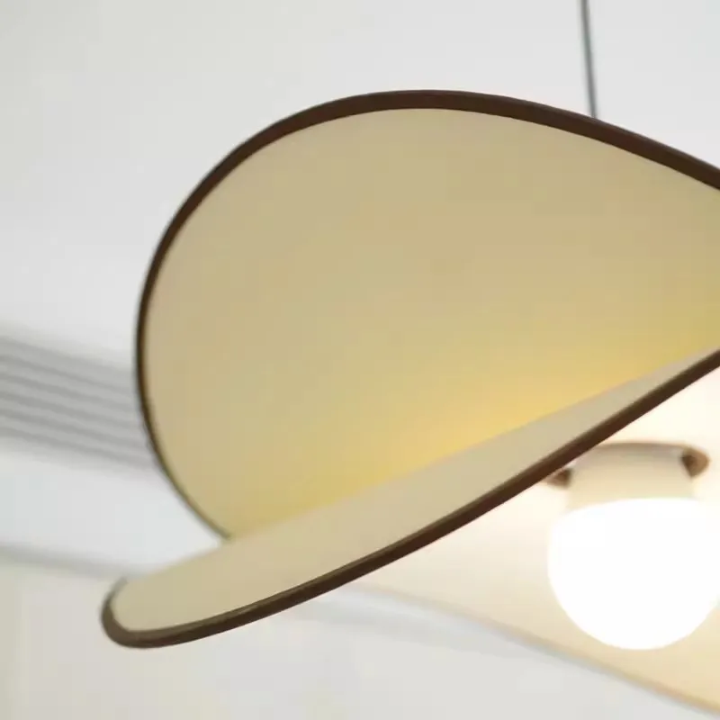 Кремовый стиль искусственная японская настольная Подвесная лампа для гостиной