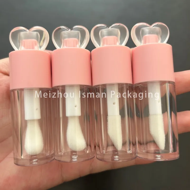 50 шт. пухлый прозрачный топ в форме сердца 5 мл пластиковый красочный