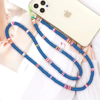 new fashion long mobile phone chain for women bohemia telephone strap pendant anti lost lanyard wrist strap jewelry accessories