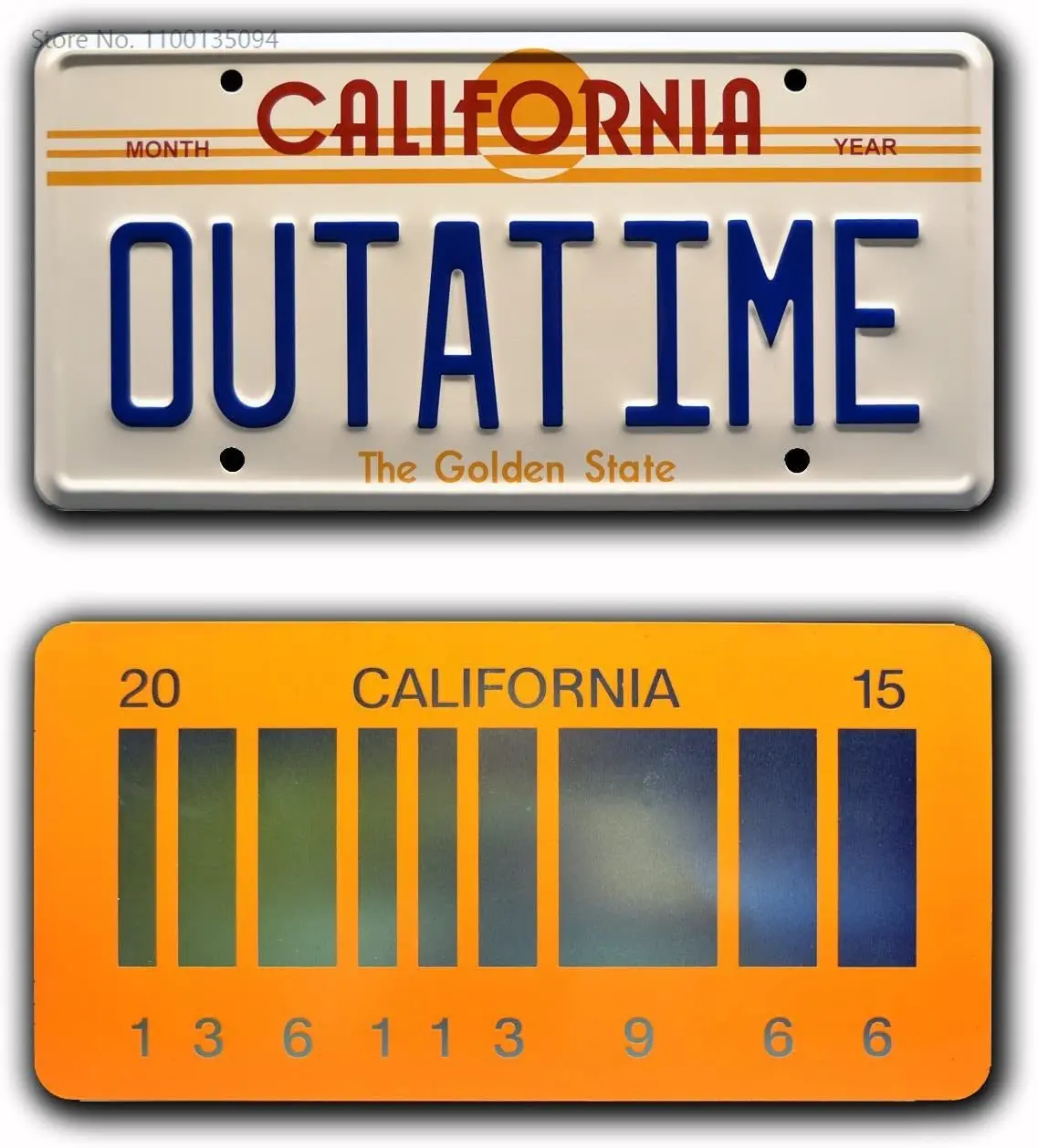 

Celebrity Machines Back to The Future | Outatime + 2015 | Metal License Plates