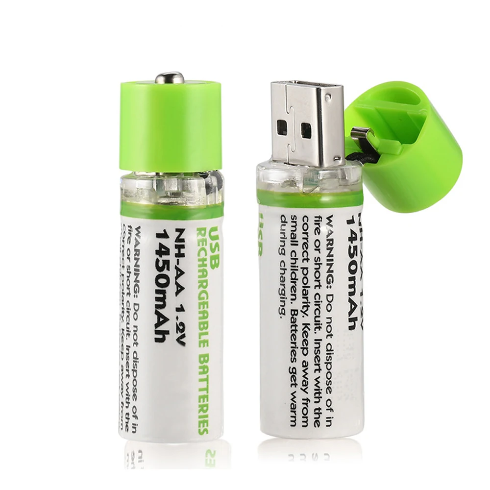 

AA Quality Goods 30pcs AA 1.2V 1450mAh USB Rechargeable Battery Quick Charging Li-po High Quality 2A Batteries Bateria RoHS CE