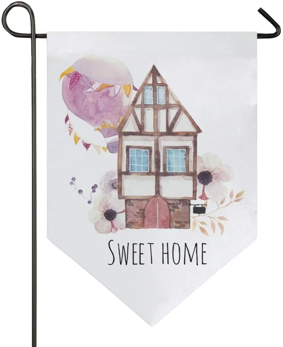 

Home Sweet House Garden Flag Welcome Home House Flags Double Sided Yard Banner Outdoor Decor Banner for Outside House Yard Home