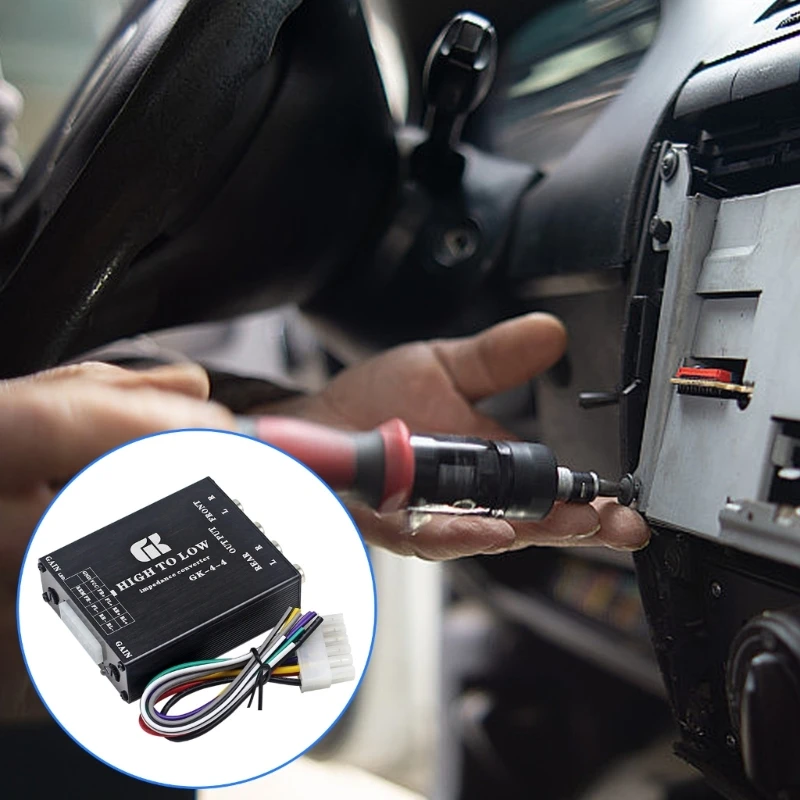 A0NE Эффективный преобразователь звука Компактный металлический 4 канала для