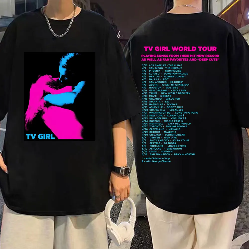 

Cults TV Girl French Exit T-shirts Men Women Fashion Vintage 100%Cotton T Shirt Couple Hip Hop Oversized Casual T Shirt Unisex